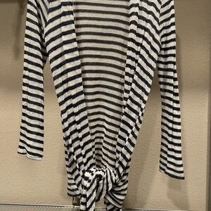 Striped Black and White Cardigan
